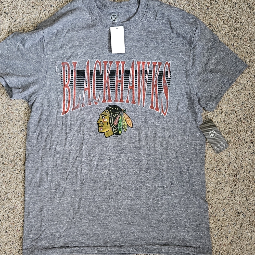 NHL Charcoal Tee with Subtle Logo